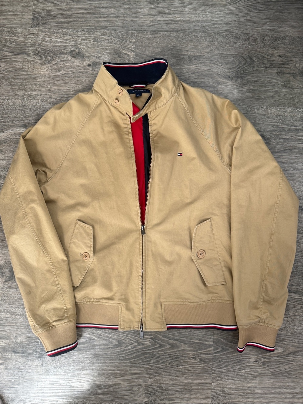 Tommy Hilfiger Men’s Khaki Harrington Jacket